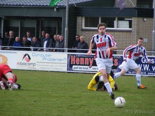 Danny Maaskant tijdens de wedstrijd tegen Nootdorp (1-1).