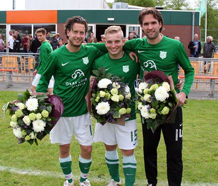 Mitchell Henkes, Thijs Kwakkenbos (kwam helaas niet aan het woord) en Mark Noorlander worden bedankt voor alles, het ga jullie goed