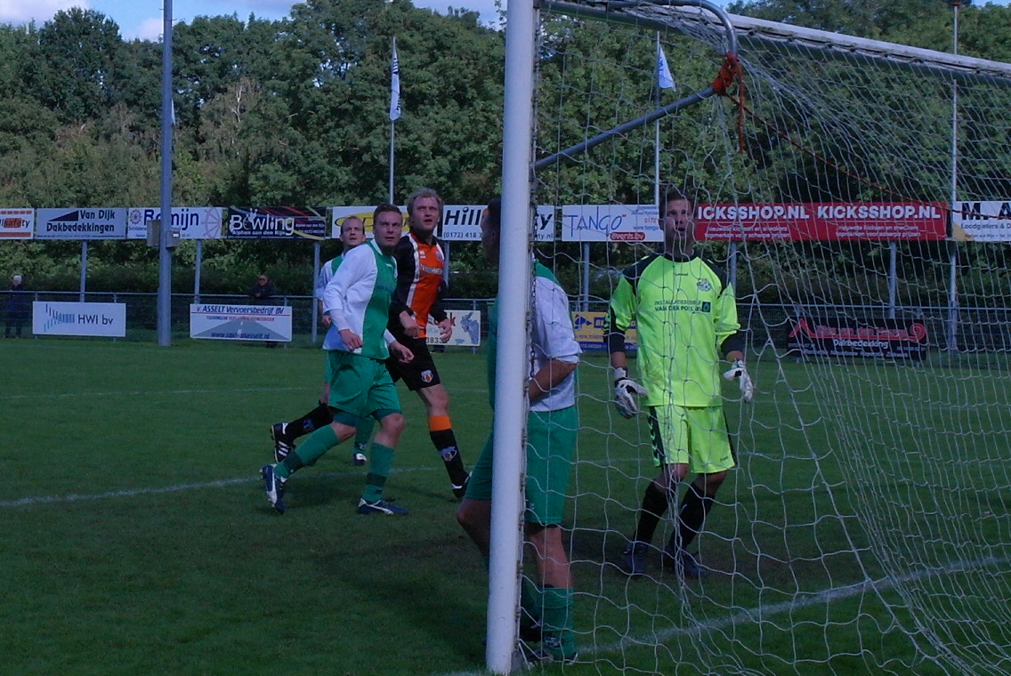 Niels van Diemen was twee keer kansloos, maar verder een betrouwbare keeper