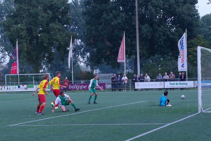 Danny Pieterse mist een kans namens de Zoeterwoudenaren