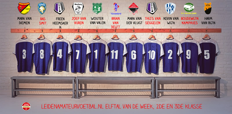 elftal van de week 2 en 3 week 5