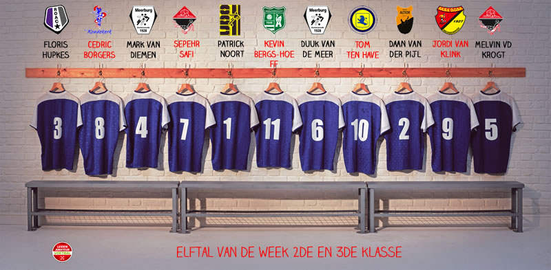 elftal van de week 2 en 3 kl 15