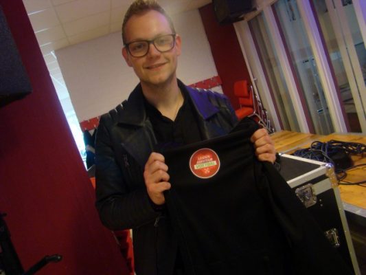 Rick Melissen zorgde voor vermaak na afloop van deze Leidse 'clash'.