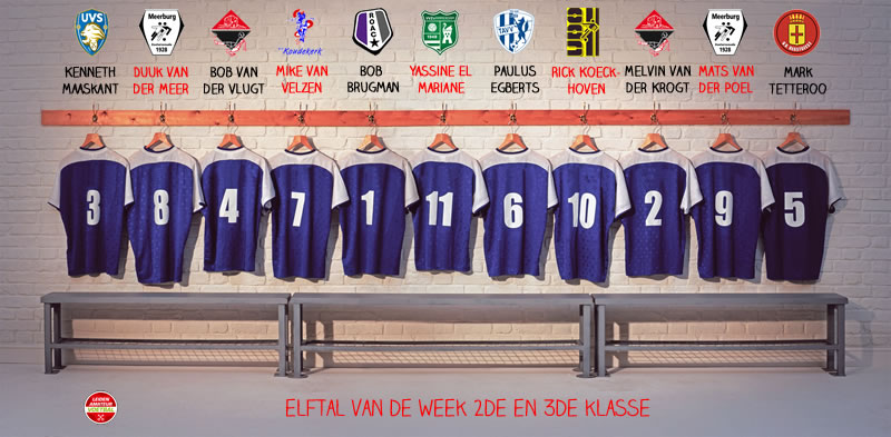 elftal van de week 2 en 3 kl 26