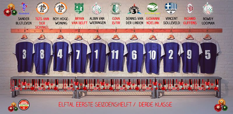 elftal van de week derde klasse kersteditie