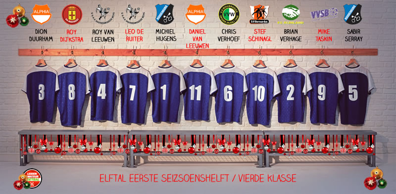 elftal van de week vierde kersteditie