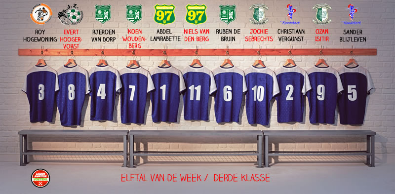 elftal van de week derde klasse 14