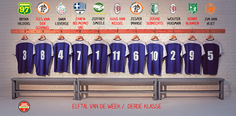 elftal van de week derde klasse 15