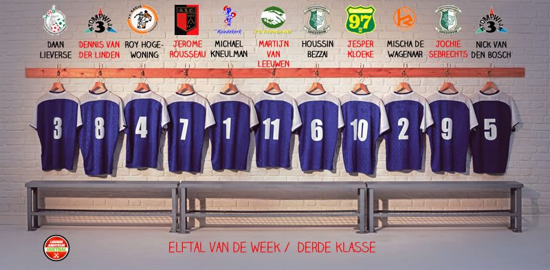 elftal van de week derde klasse 17