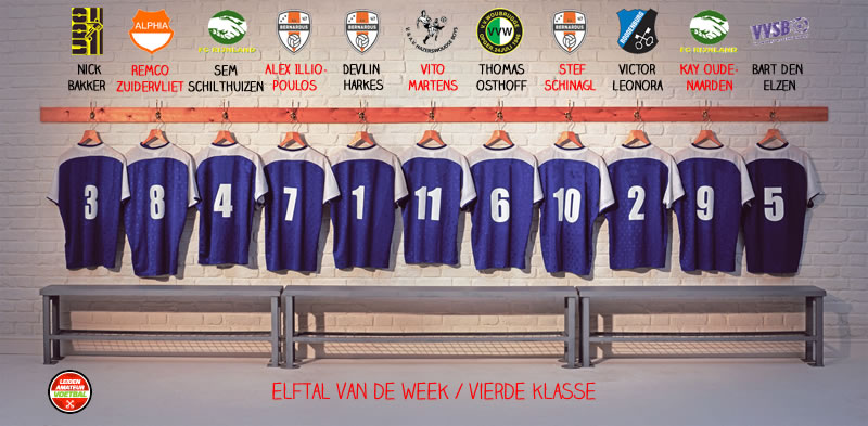 elftal van de week vierde 19