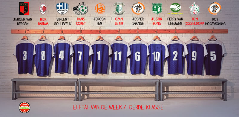 elftal van de week derde klasse 21
