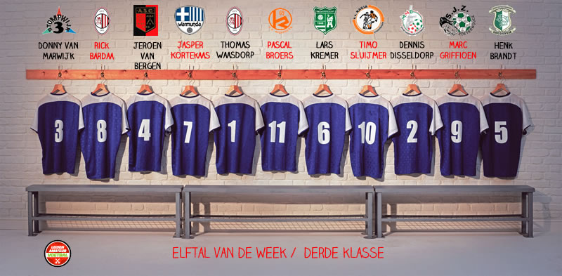 elftal van de week derde klasse 24