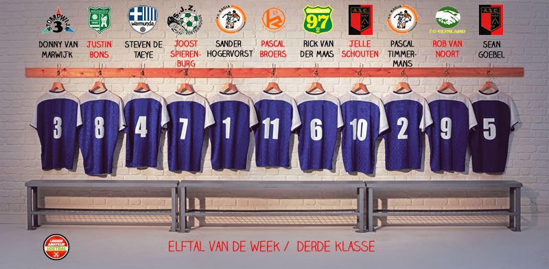 elftal van de week derde klasse 26