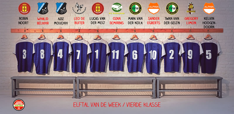 elftal van de week vierde 26