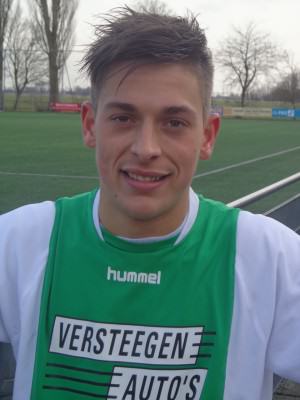 Nils Slingerland kan op meerdere plekken uit de voeten en was op dreef tegen Kickers'69